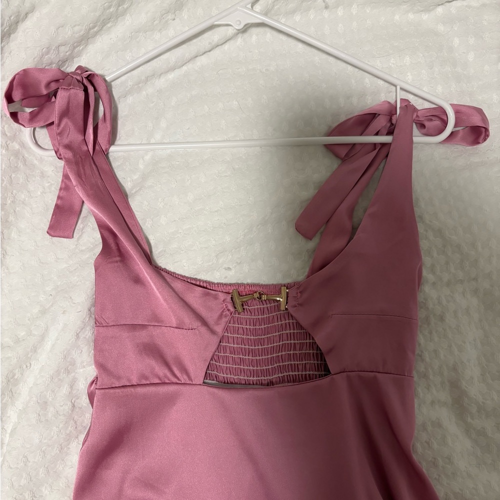 Pink Satin Mini
